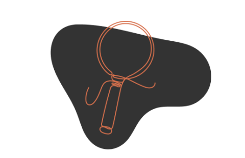 Illustration av förstoringsglas